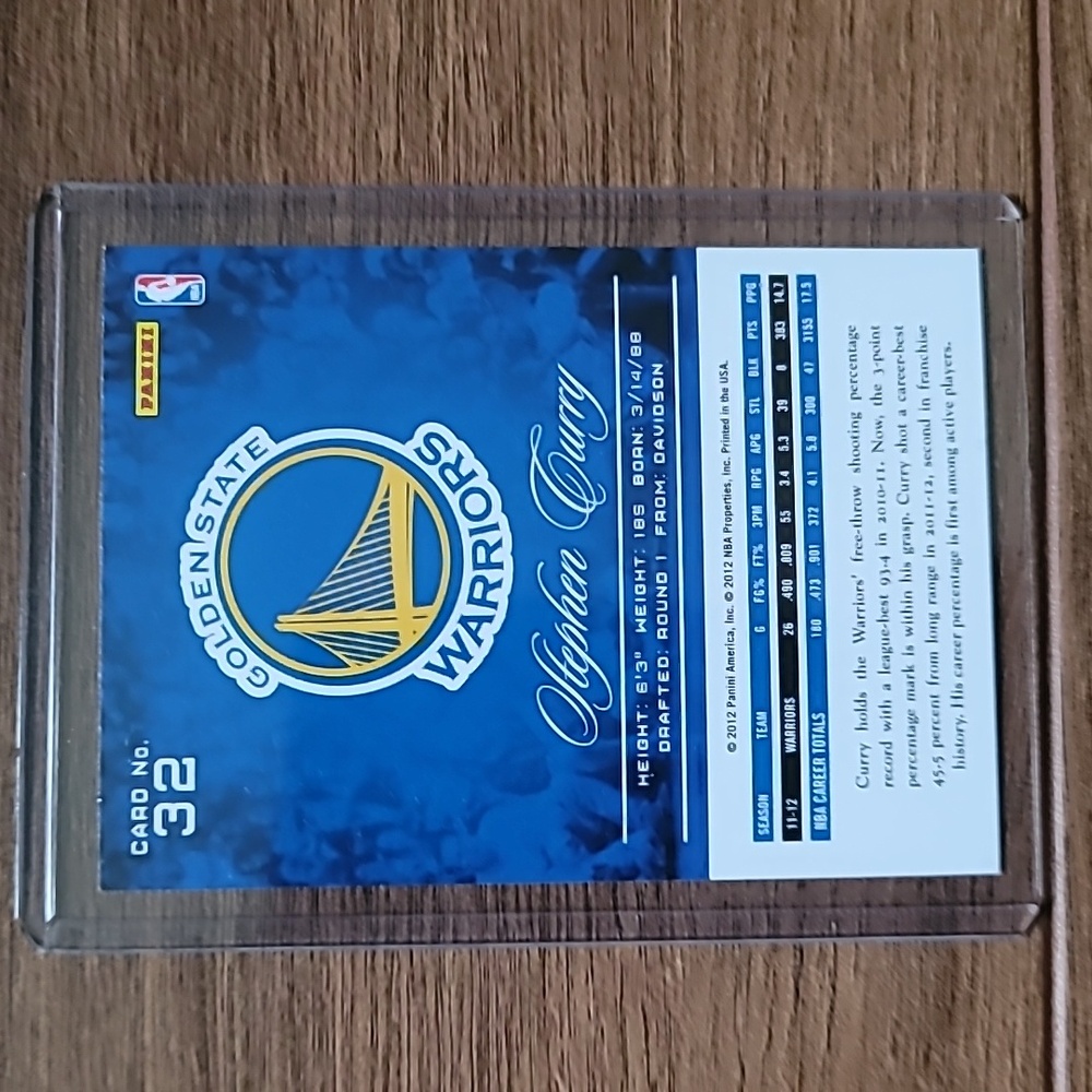 Golden State Warriors Stephen Curry Trading Card - Picture 2 of 2